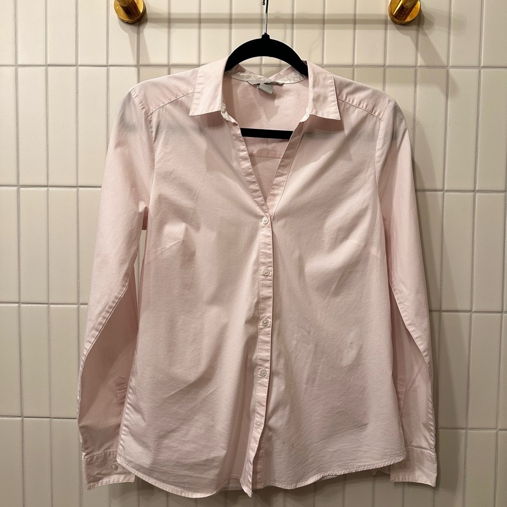 H&M Light Pink Button Down Shirt